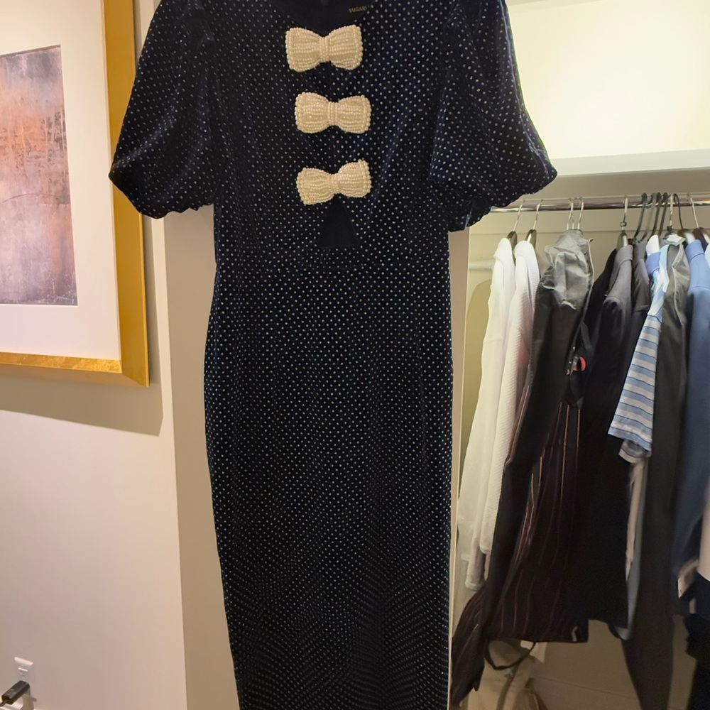 Sugar Lips Dress- Navy Blue